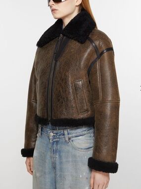 Acne Studios Shearling Leather Jacket